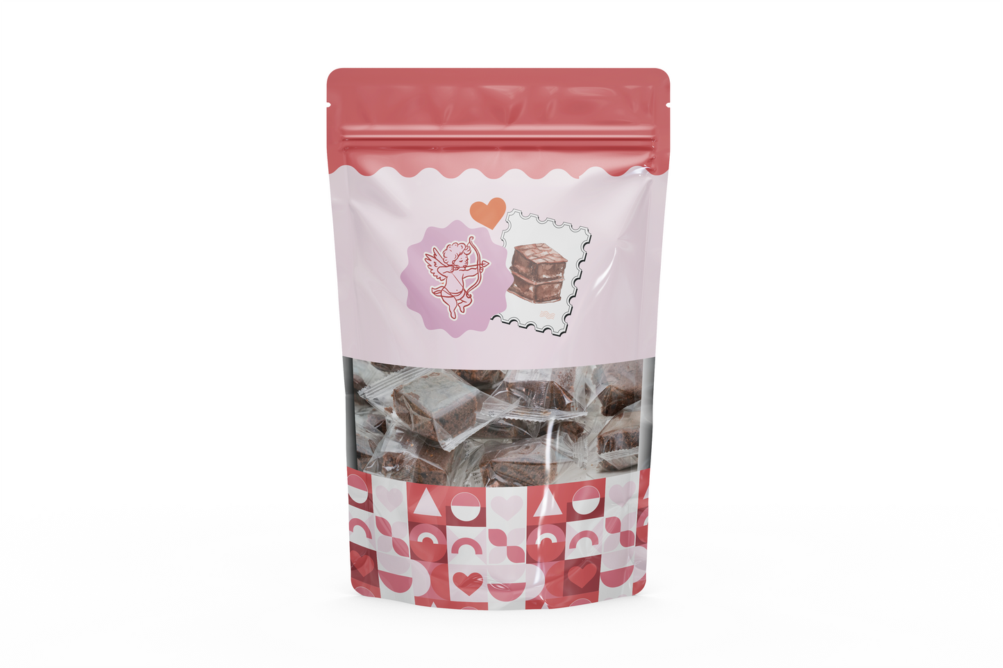 Bolsa corporativa de mini brownies