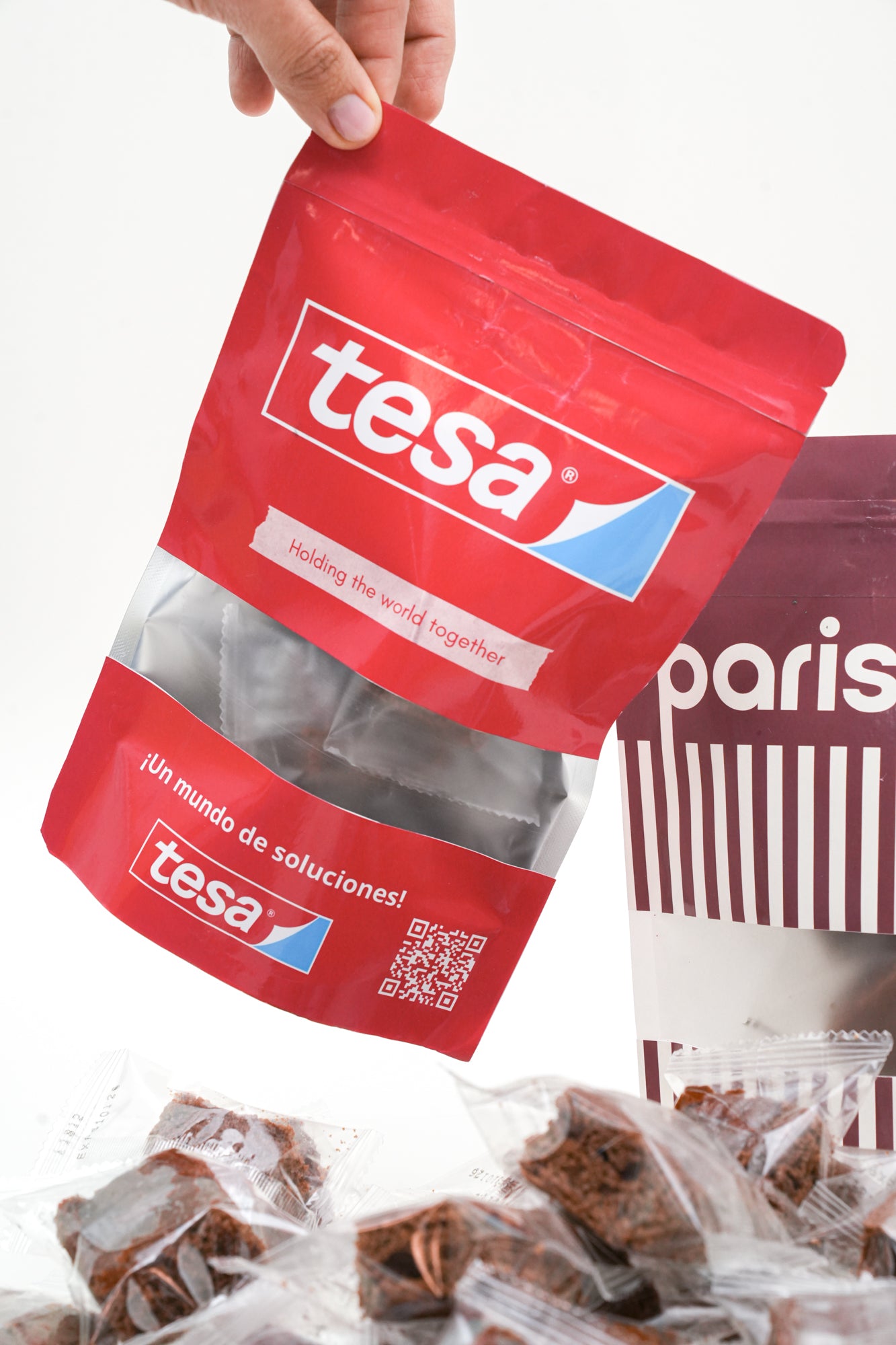 Bolsa corporativa de mini brownies