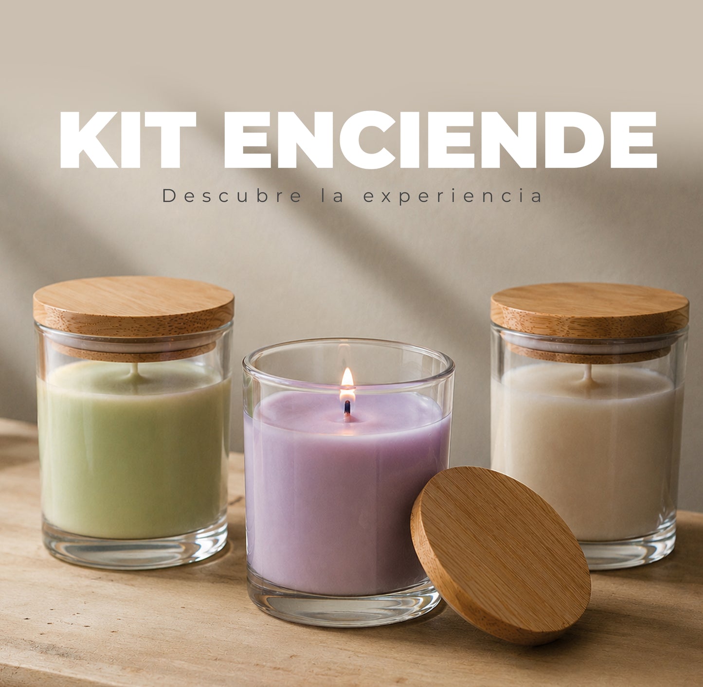 KIT ENCIENDE (6 velas aromáticas)